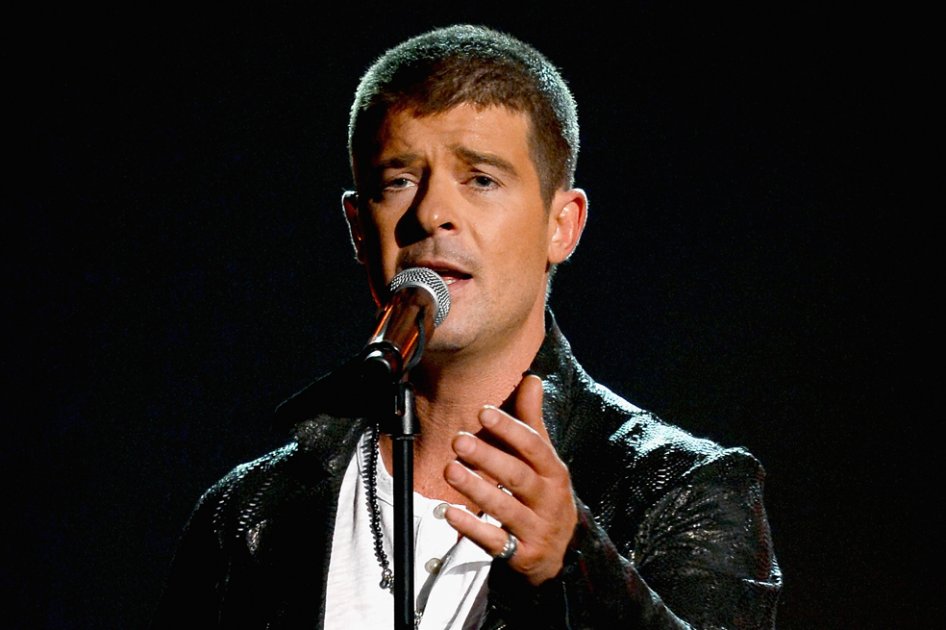 Robin Thicke en los Billboard 2014..