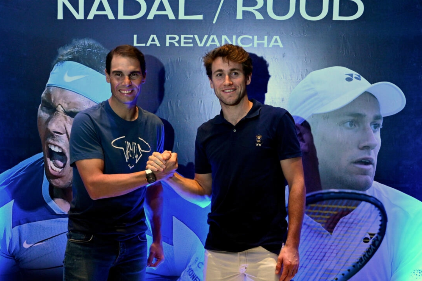 Quedan pocos días para el encuentro Rafael Nadal y Casper Ruud en Bogotá