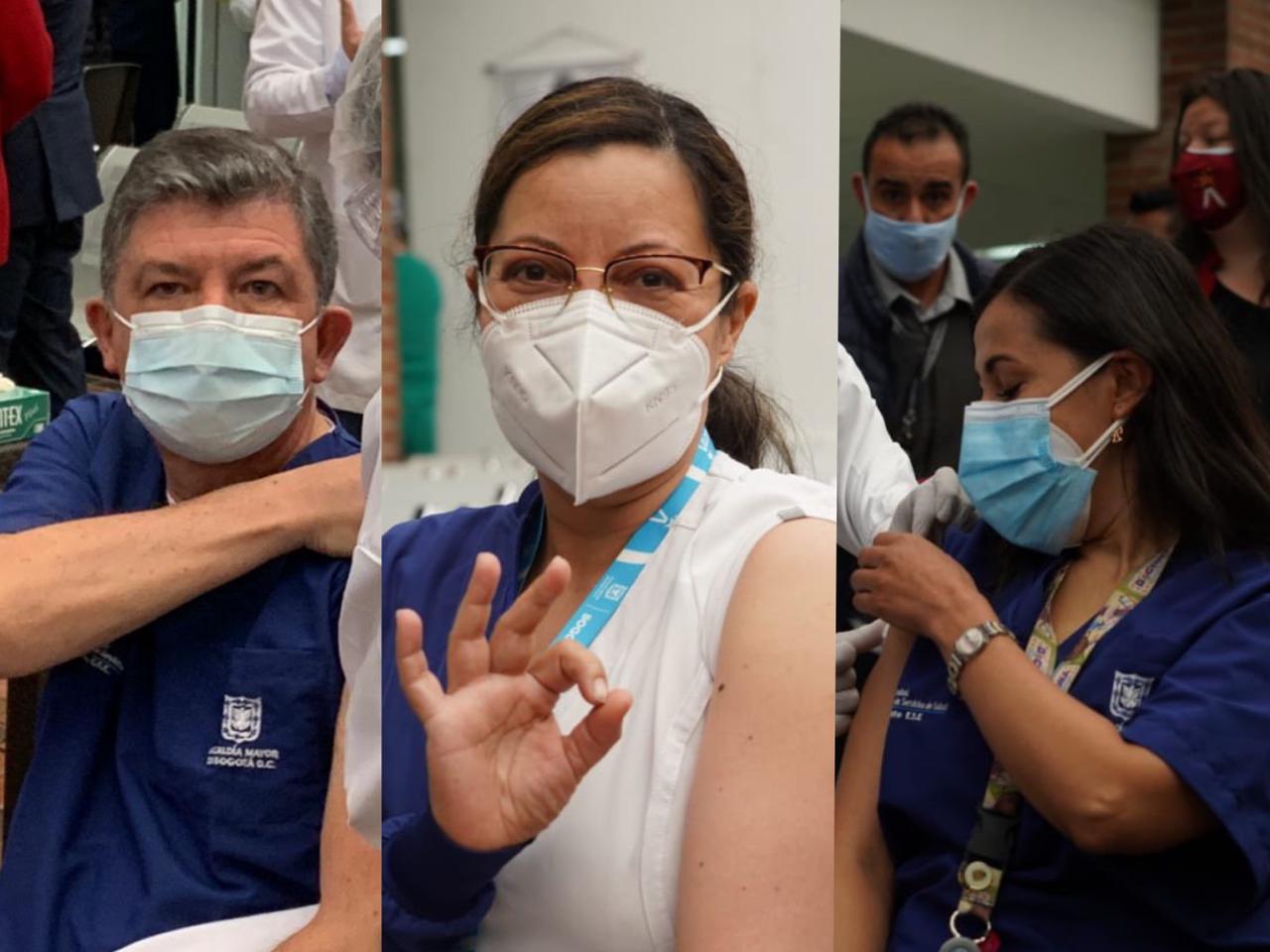 Testimonios de profesionales de la salud que ya fueron vacunados en Bogotá