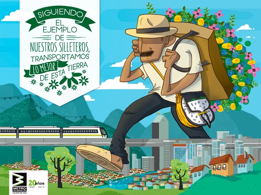El Metro de Medellín publicó una curiosa imagen alusiva a la extensión de los horarios en el sistema /Metro de Medellín