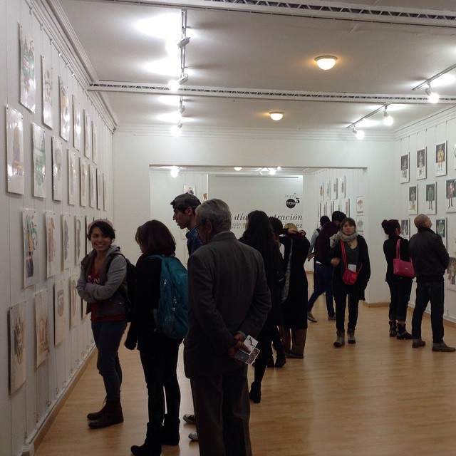 La galería de Casa tinta. En 10 años de existencia han realizado más de 80 exposiciones, de las cuales 48 fueron individuales y 38 colectivas alrededor de temas y técnicas como la ilustración, el dibujo, el cómic y la pintura.