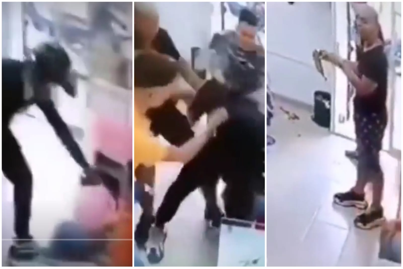 Video: ladrón intentó robar con un banano a una barbería en Valledupar