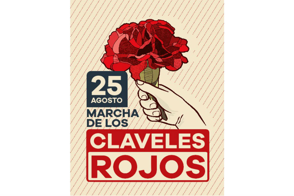 Marcha en Medellín con claveles rojos conmemora 30 años de la muerte de Héctor Abad Gómez
