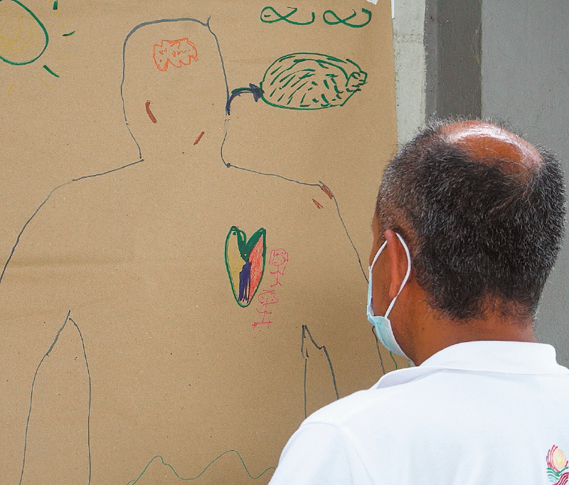 Así fueron los ejercicios de sanación de los traumas emocionales. / Cortesía Dunna