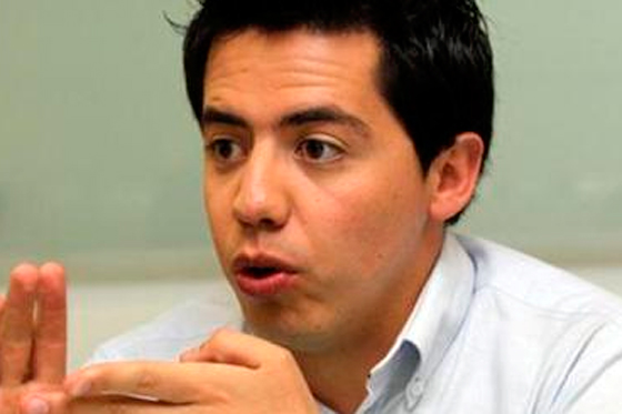 El líder estudiantil Sergio Fernández, ahora candidato a la Cámara.