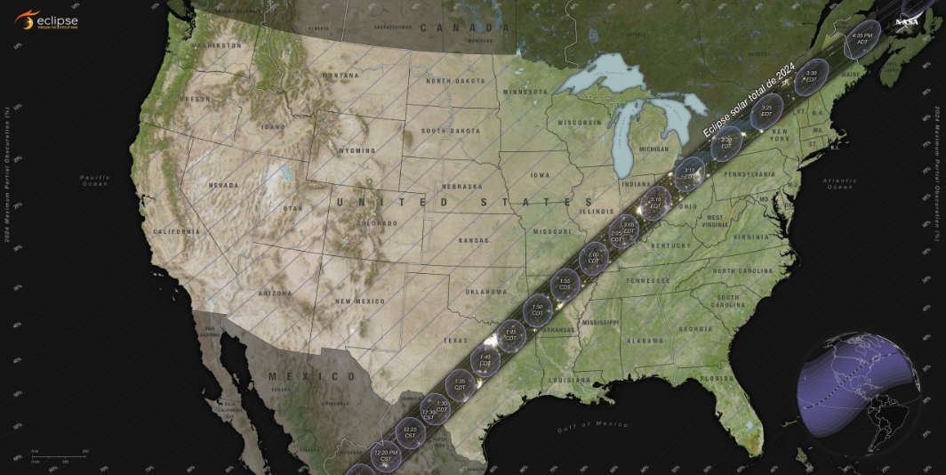 El eclipse del 8 de abril será una “oportunidad única” para los científicos: NASA