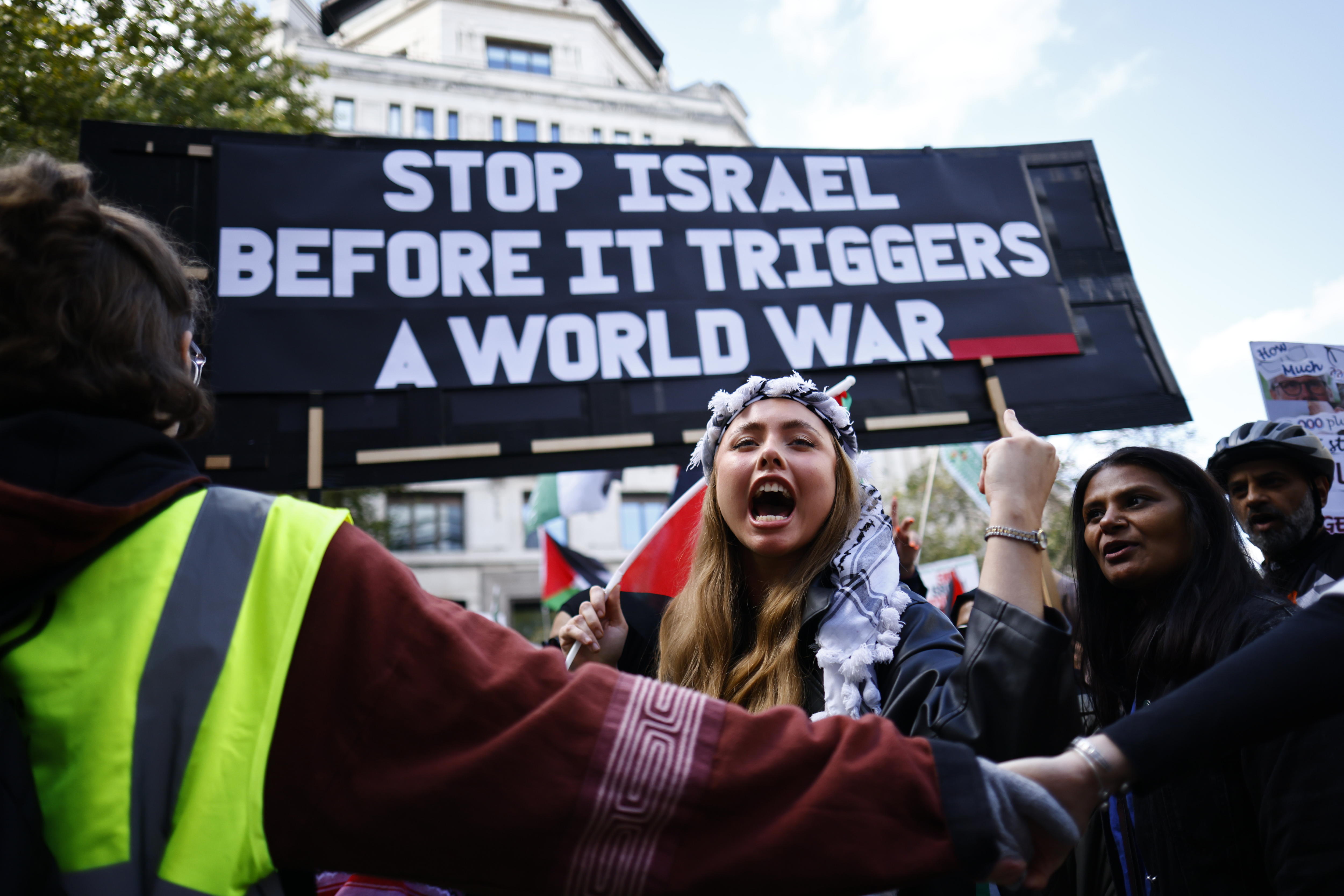 De Londres a Caracas: el mundo protesta en apoyo a Gaza, tras un año de guerra