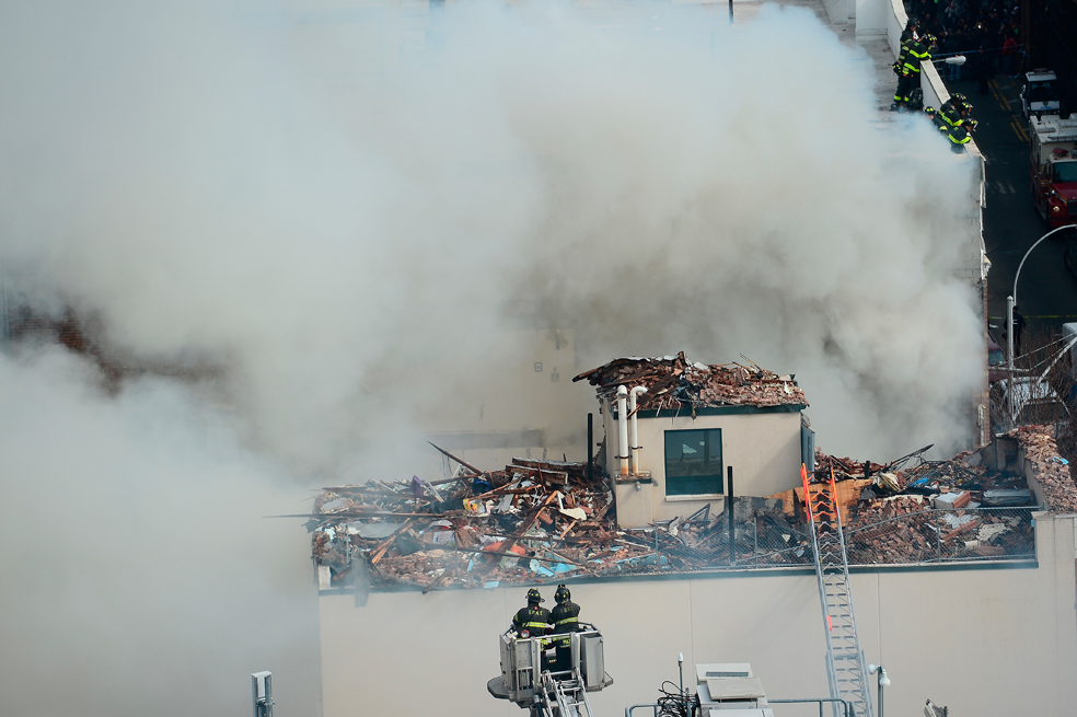 Derrumbe de dos edificios en Nueva York