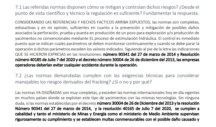 Caso “fracking”: la estrategia del Gobierno contra una prueba clave | EL  ESPECTADOR