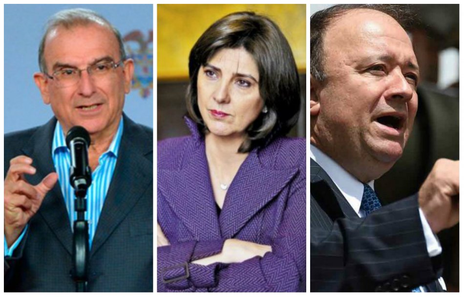 Humberto de la Calle, María Ángela Holguín y Luis Carlos Villegas.