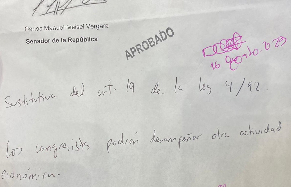 La proposición aprobada.