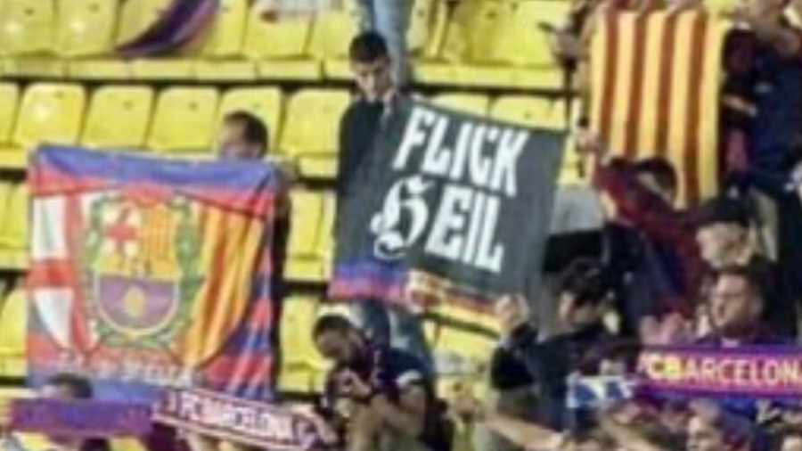 La UEFA sancionó al Barcelona por una bandera con un término nazi