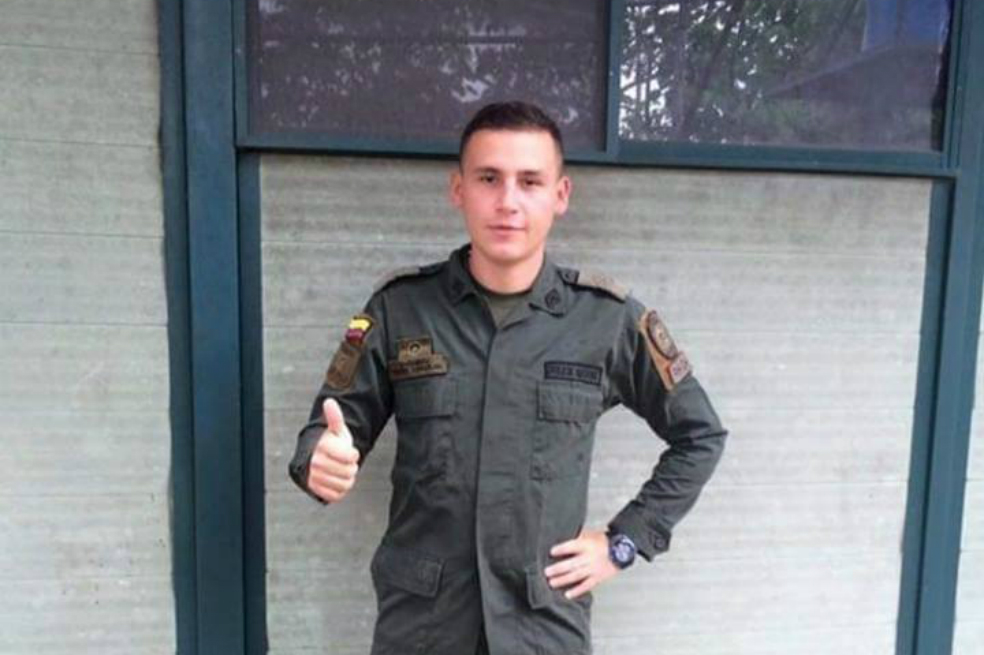 El cadete Andrés Felipe Carvajal. / Facebook J. Yesid M Barbosa