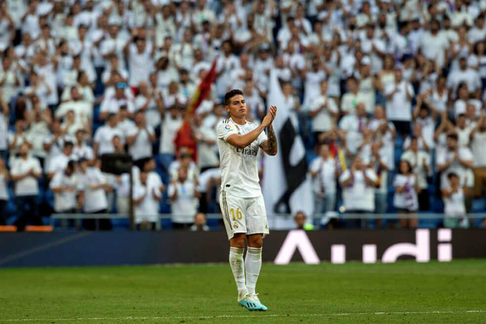 James volvió a entrenarse con el Real Madrid