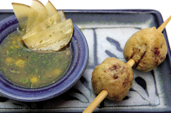 Bolitas de ternera apanadas