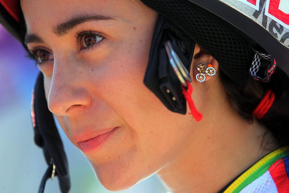 Mariana Pajón, ganó la válida de BMX que se llevó a cabo en Manizales.//AFP