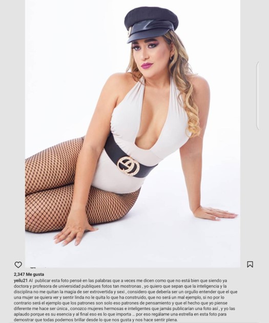 Imagen del Instagram @Yeilu21