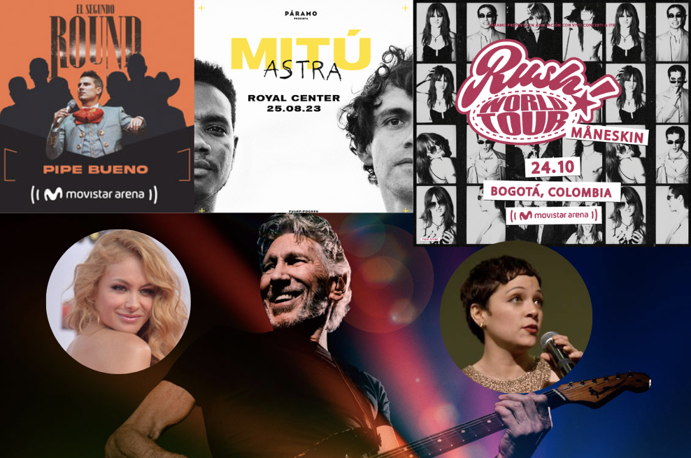 Calendario de conciertos en Bogotá para la segunda mitad de 2023