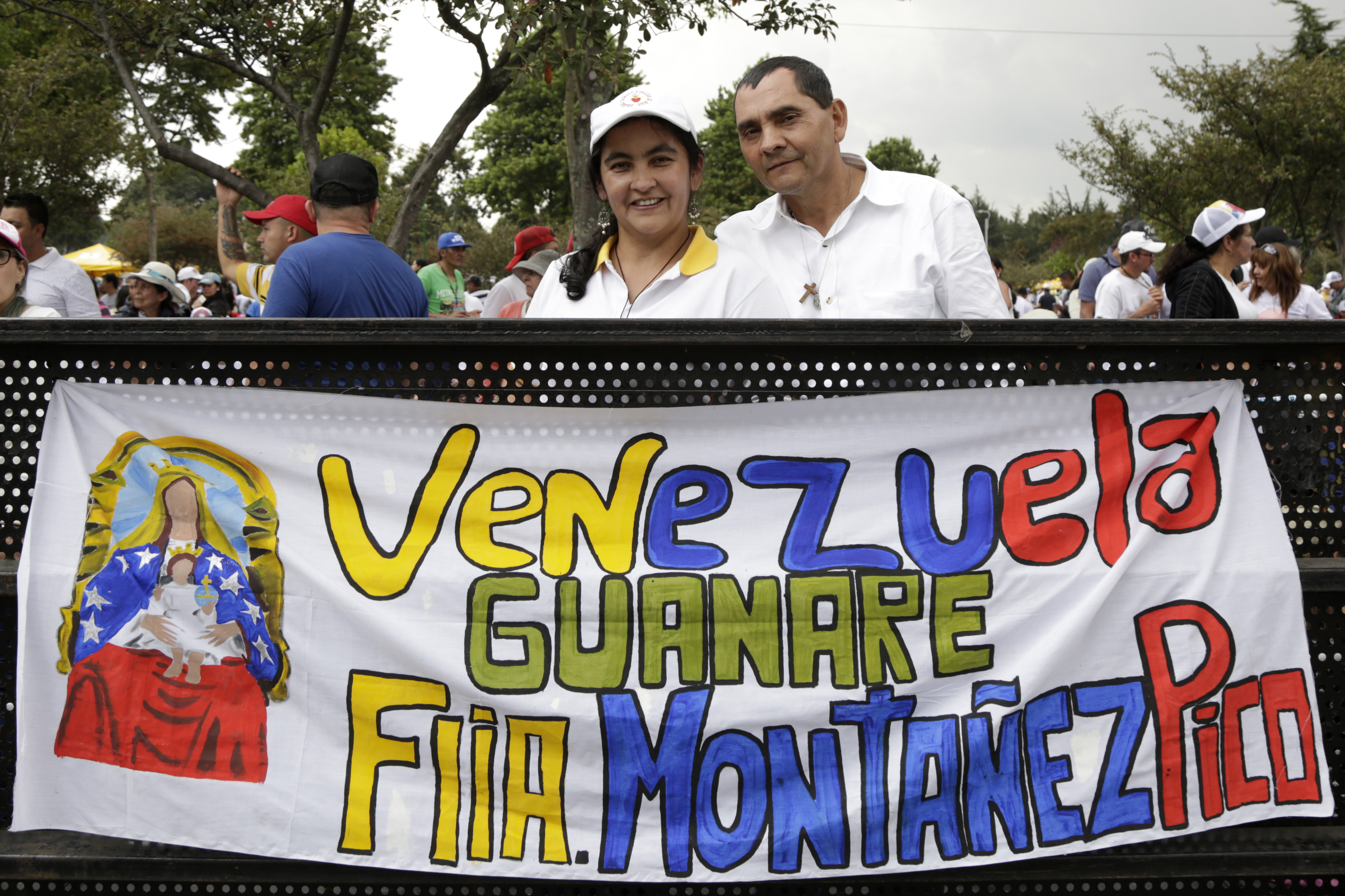 Venezolanos en Bogotá rogaron al papa Francisco interceder por su país