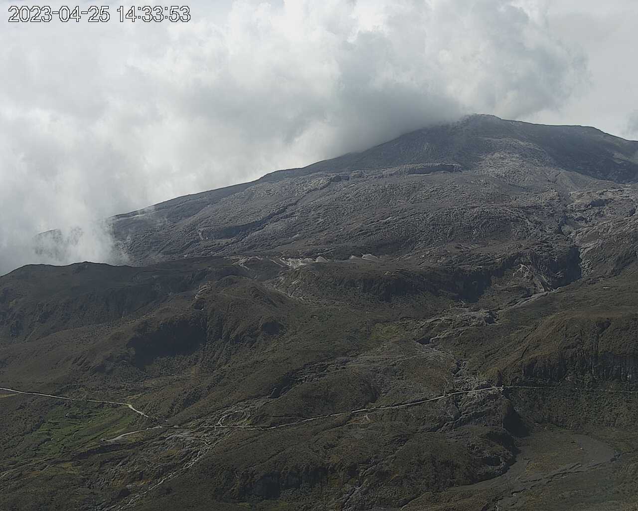 Este es el estado del volcán Nevado del Ruíz el lunes 5 de junio