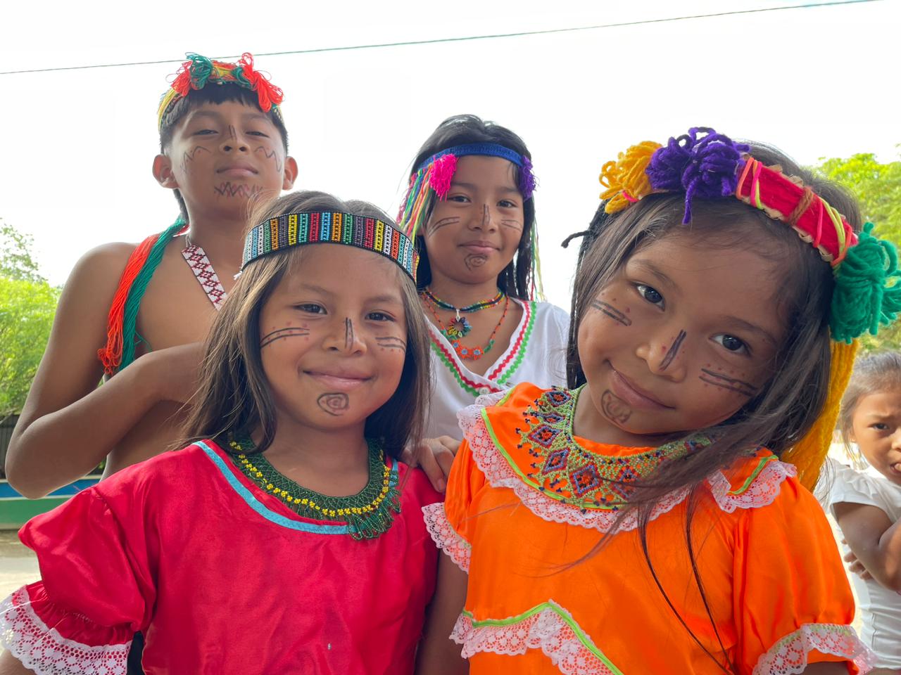Niñas y niños participantes de la
Cumbre en La Julia, Meta.