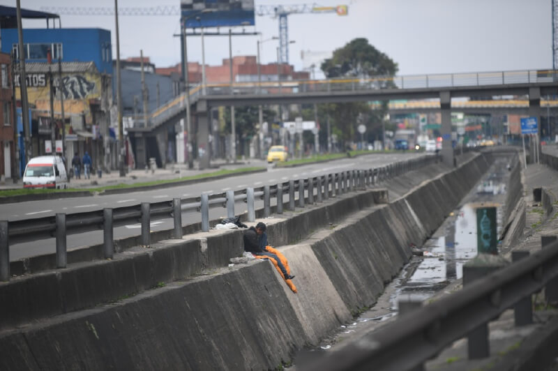 La cuarentena de los que no tienen techo en Bogotá