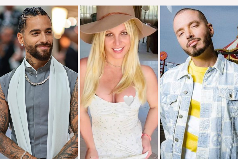Maluma, J Balvin y Britney Spears juntos en New York, ¿harán una nueva canción?