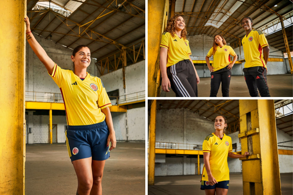 La selección de Colombia Femenina de mayores lució la camiseta durante la inauguración de la Copa América Femenina, que se jugará en nuestro país del 8 al 30 de julio.