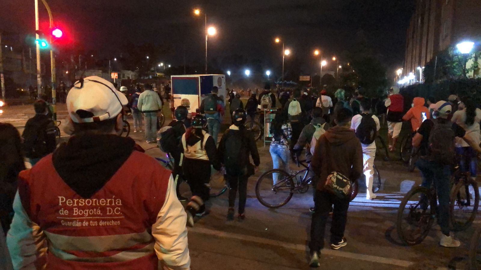 Jornada de protestas en Bogotá terminó con 22 personas detenidas
