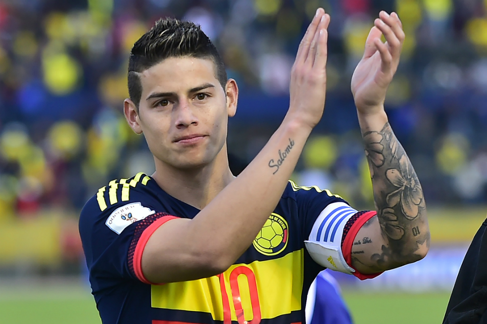 James Rodríguez, jugador colombiano del Everton inglés.