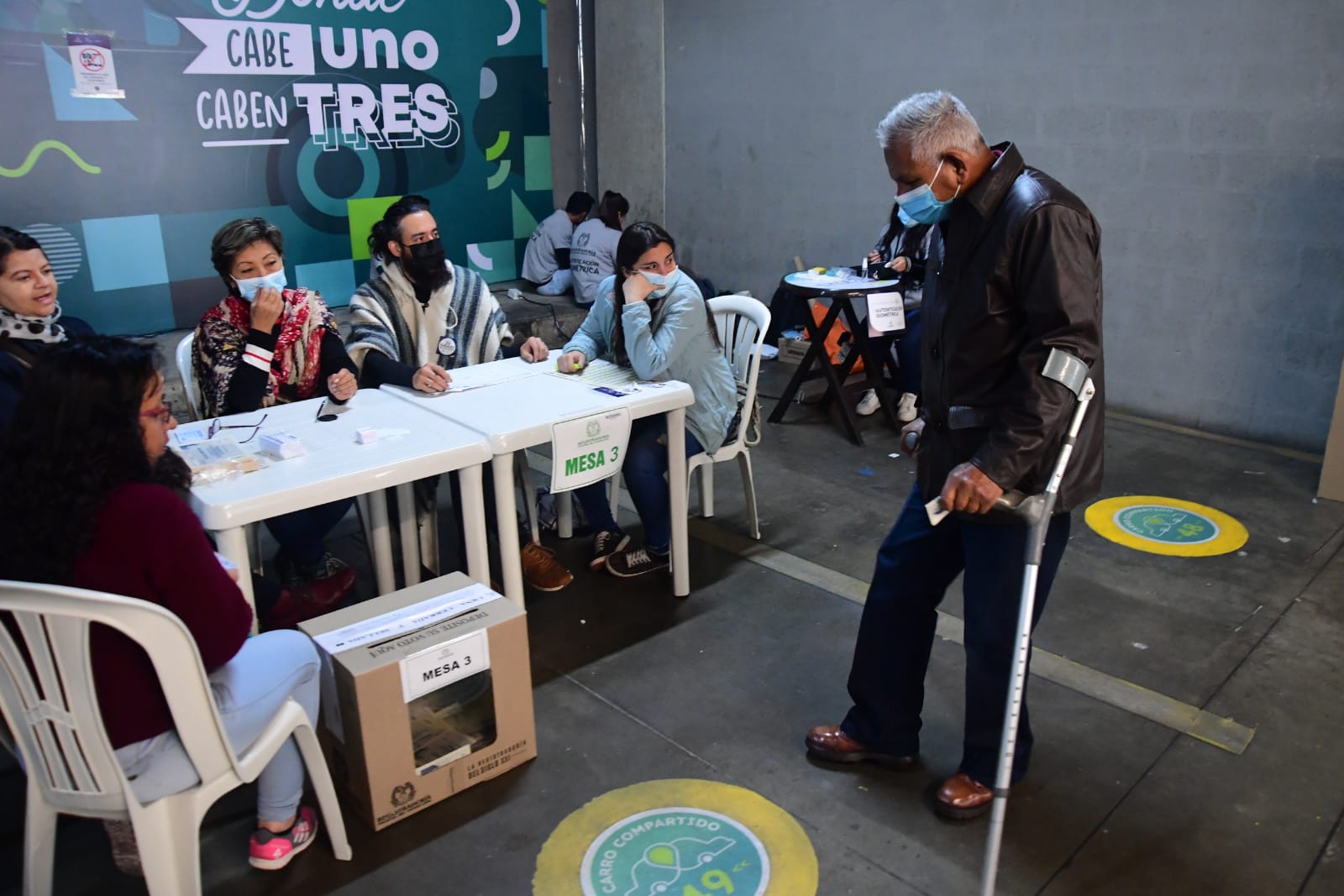 Fueron varias las escenas que se presentaron durante el desarrollo de la jornada electoral en la ciudad de Bogotá.