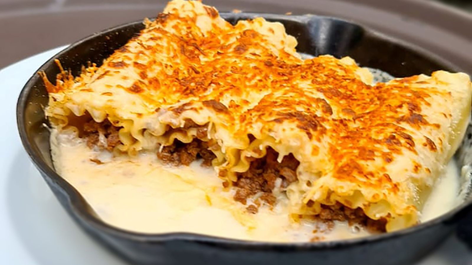 Receta para preparar canelones de res con salsa de queso