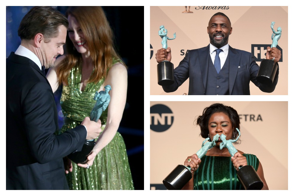 Idris Elba y Leonardo DiCaprio, los ganadores de los premios SAG