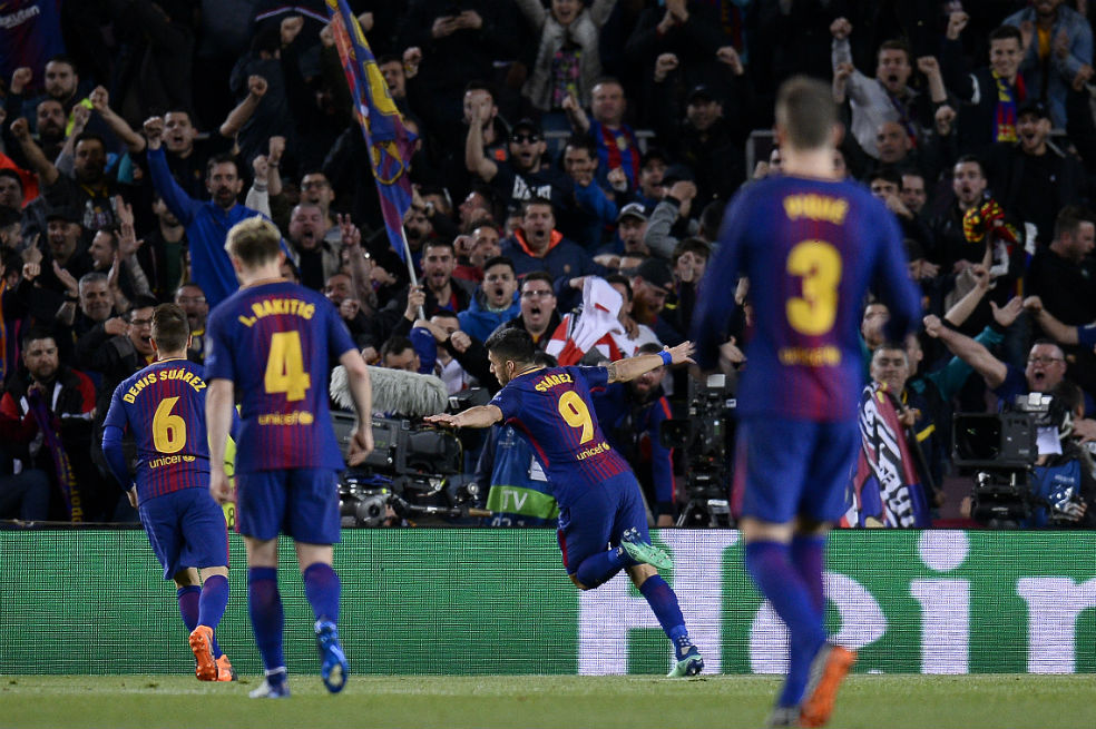 Barcelona golea a la Roma y se acerca a semifinales de Champions