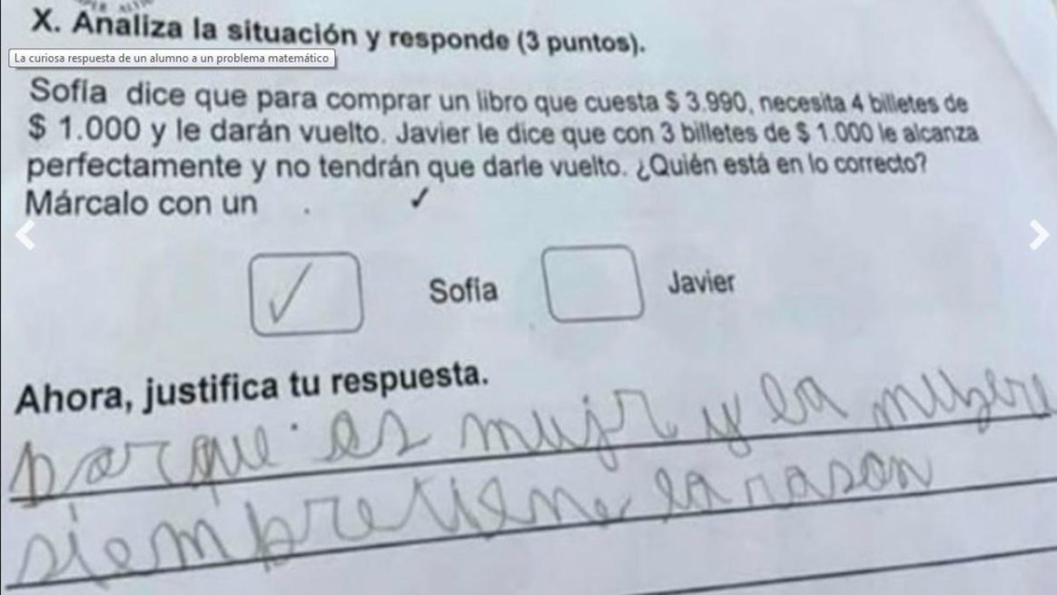 La curiosa respuesta de un niño que dejó sin palabras al profesor