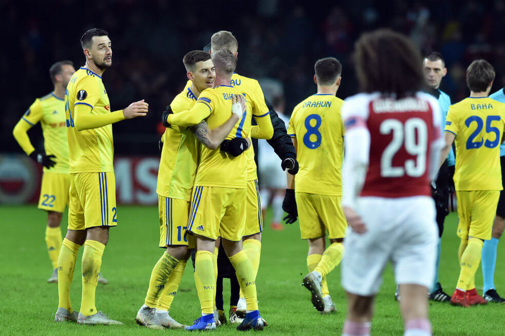 Arsenal perdió con el BATE Borisov en la Europa League