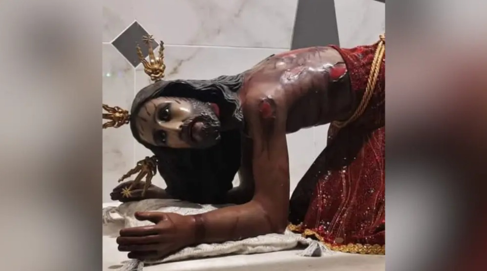 Ladrones se llevaron decoración de “Jesús Caído” de la iglesia de Corozal, Sucre