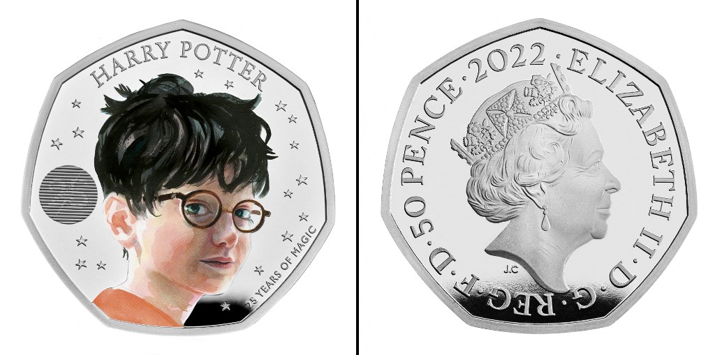 Crean colección de monedas para celebrar el 25 aniversario de Harry Potter