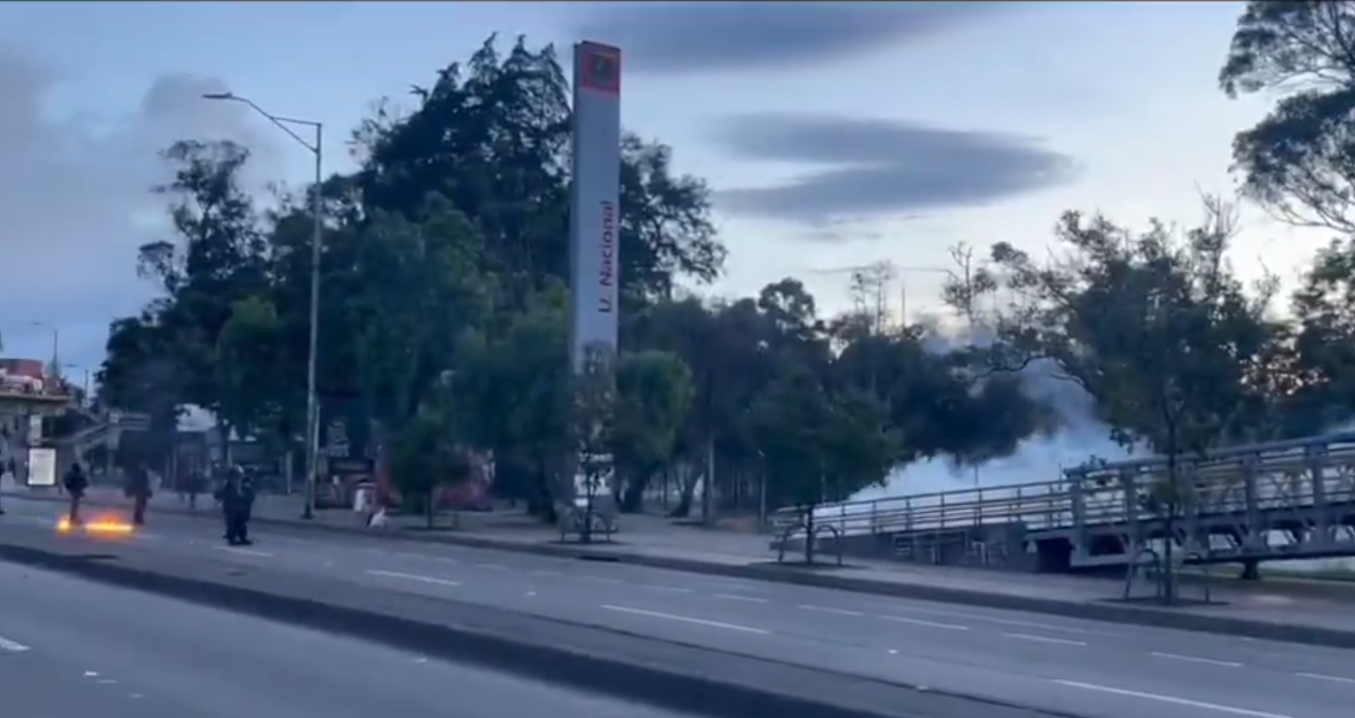Galán ordenó intervención del UNDMO tras jornada de protesta en la U. Nacional