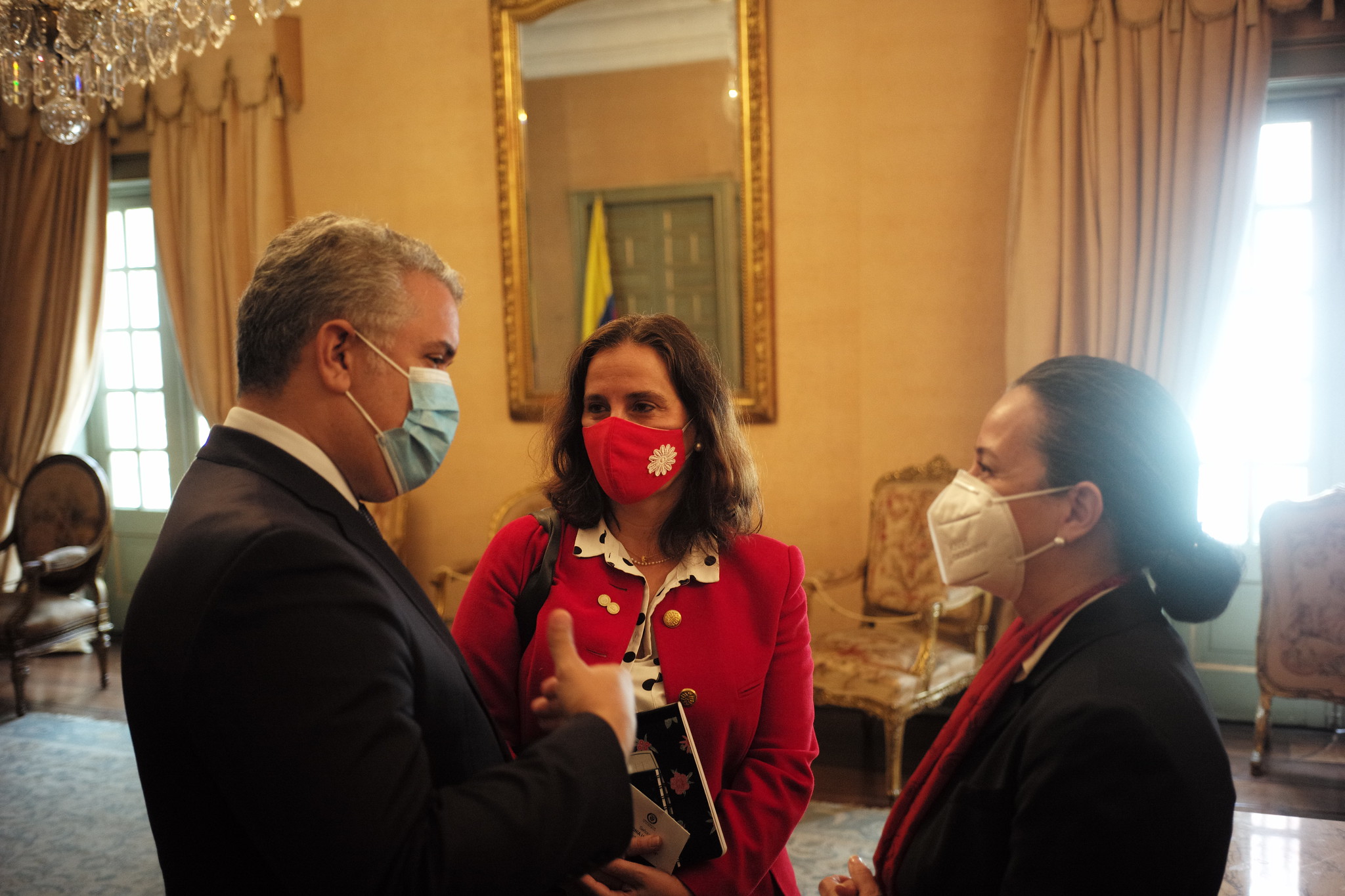 El presidente de Colombia, Iván Duque, también sostuvo reuniones con la delegación de la CIDH durante su visita a Colombia.
