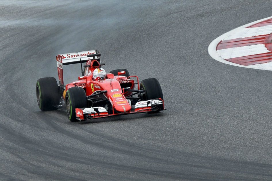 Sebastian Vettel durante los entrenamientos del GP de Estados Unidos. Foto: AFP