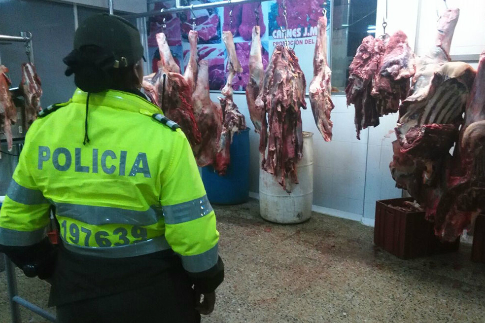 Hasta ratas encontraron en carnicerías selladas en Bogotá