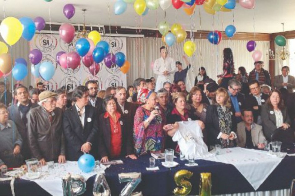 Los principales dirigentes de izquierda se dieron cita en Bogotá, para lanzar el Sí por la paz.