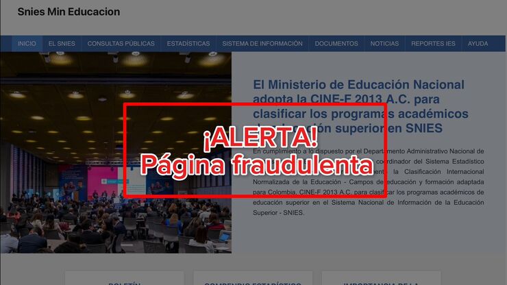 Mineducación alertó sobre una página que ofrece falsos certificados de educación superior
