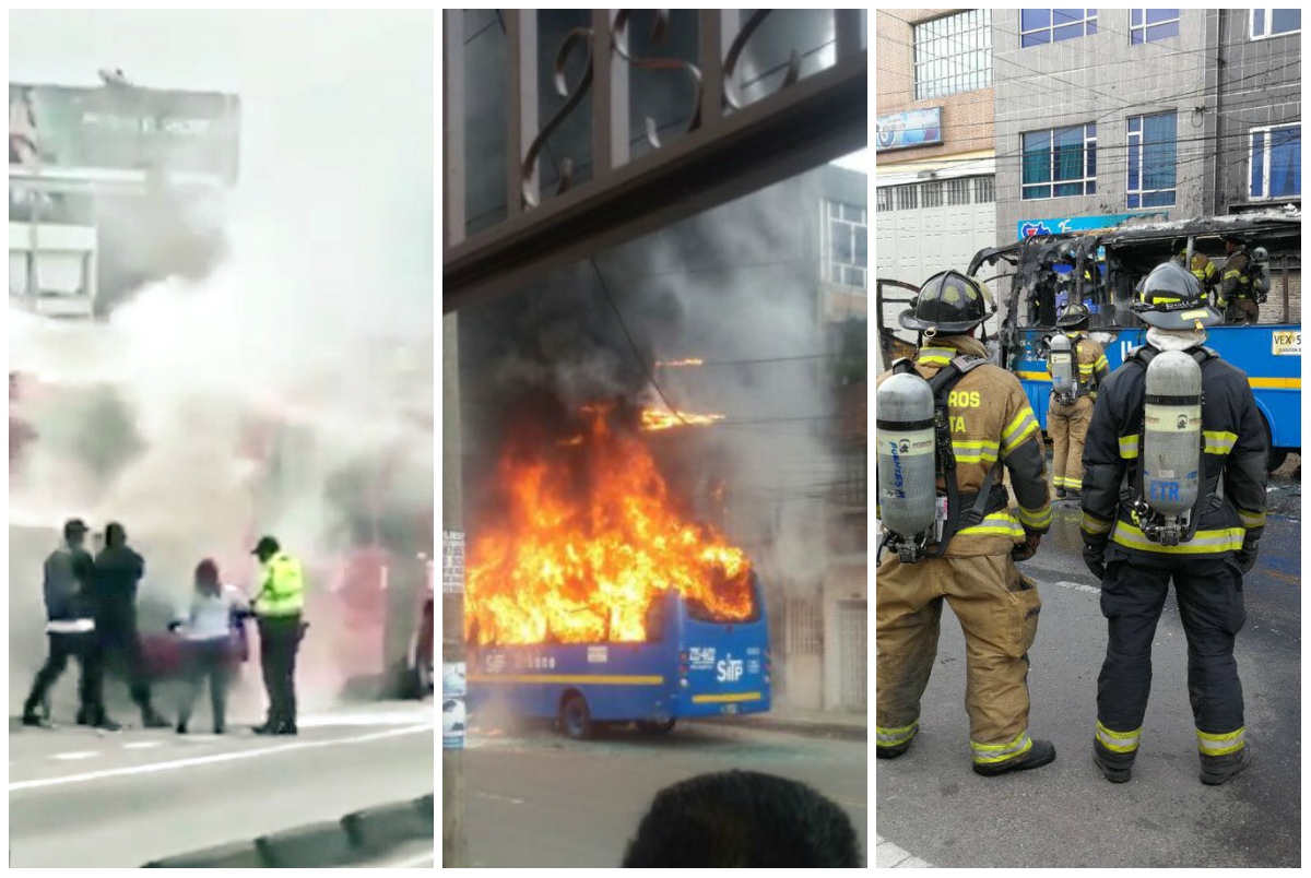 Nuevas emergencias en buses del SITP y Transmilenio por fallas en sus motores