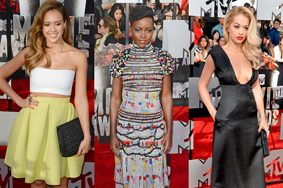 Jessica Alba, Lupita Nyong’o y Rita Ora brillaron en los MTV Movie Awards