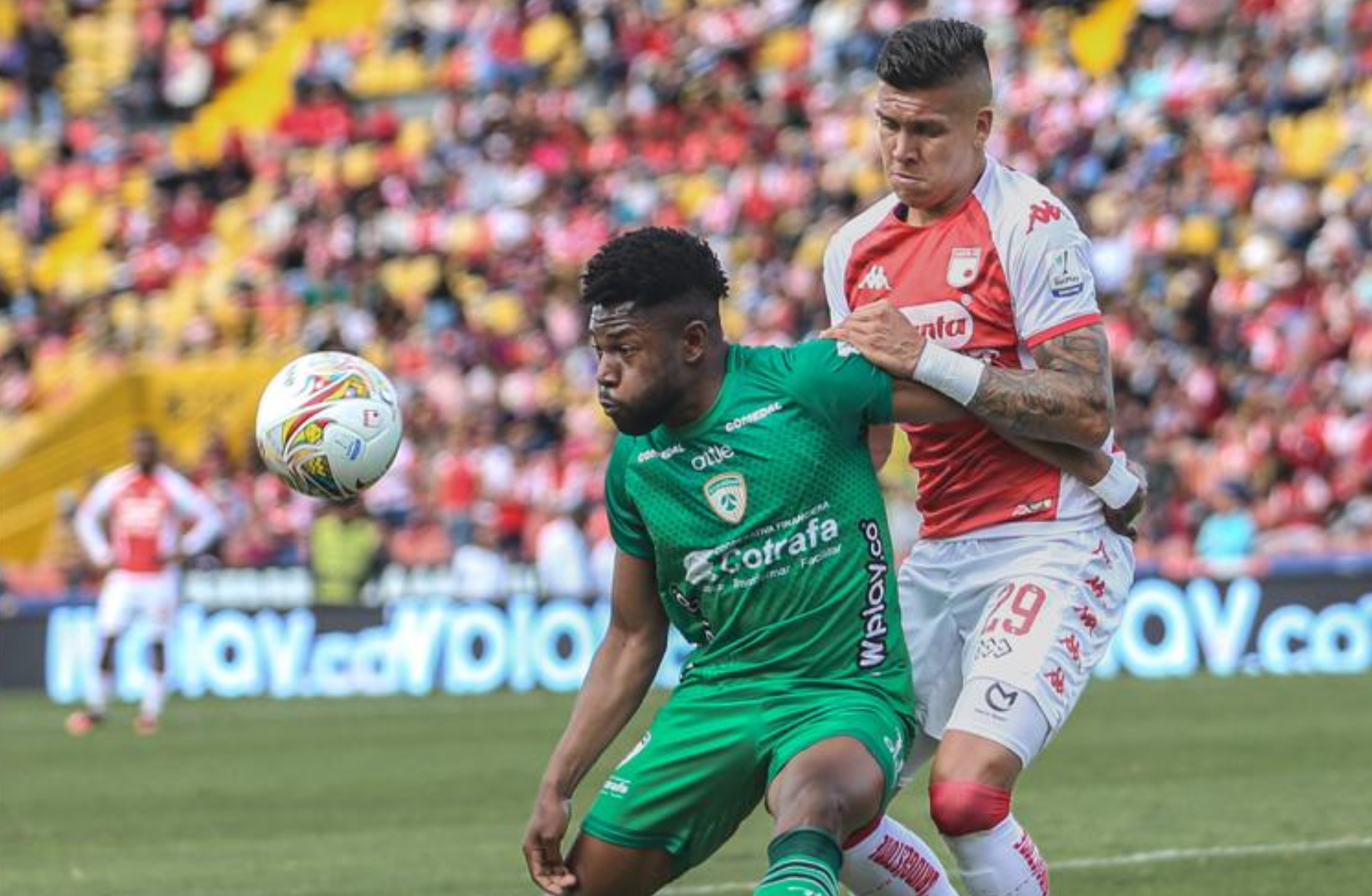 Santa Fe y Equidad empataron 1-1 este sábado, en el estadio El Campín, por la Liga BetPlay.