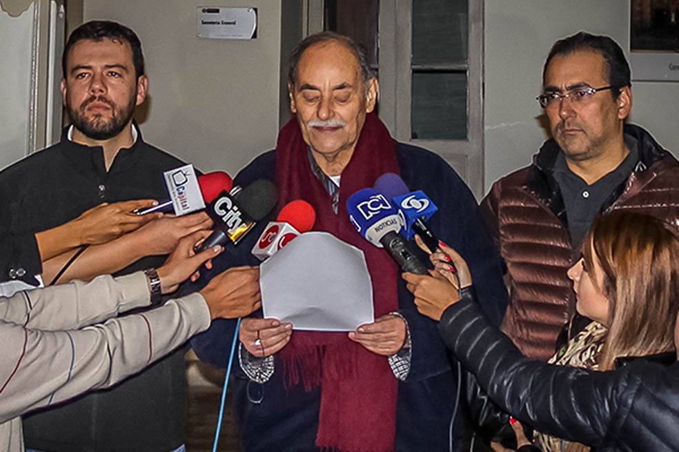 Carlos Fernando Galán, de Cambio Radical; Horacio Serpa, del Partido Liberal y Sergio Díaz-Granados, de la U. / Mininterior