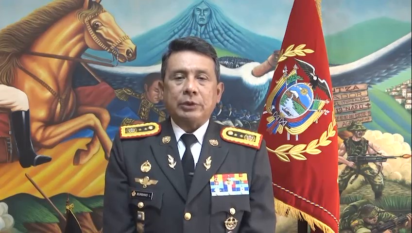 “Cuentas con nuestro apoyo”: Ejército ecuatoriano a general Zapateiro