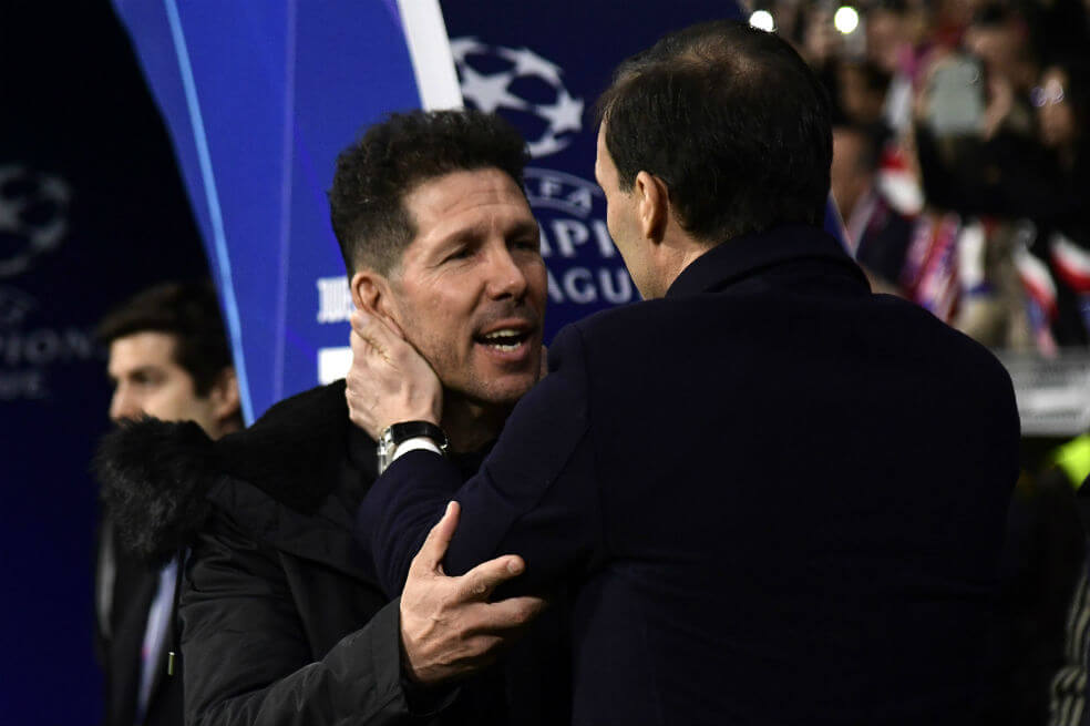 UEFA le abre proceso disciplinario a Simeone y Allegri
